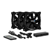 COOLER  Aerocool Eclipse 12 Pro 12cm 3db-os szett + Vezérlő