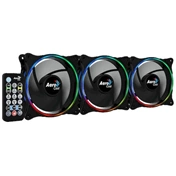 COOLER  Aerocool Eclipse 12 Pro 12cm 3db-os szett + Vezérlő