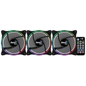 COOLER  Aerocool Eclipse 12 Pro 12cm 3db-os szett + Vezérlő