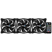 COOLER  Aerocool Eclipse 12 Pro 12cm 3db-os szett + Vezérlő