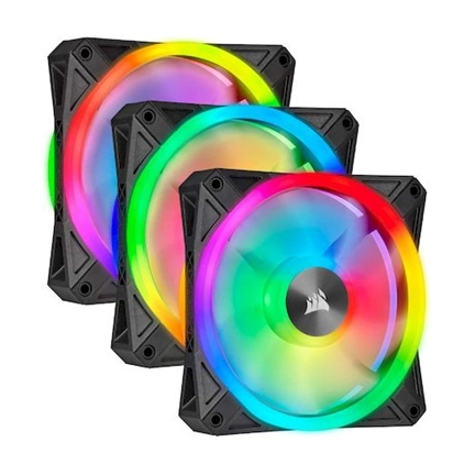 COOLER Corsair iCUE QL120 RGB 120mm PWM Triple Fan with Lighting Node CORE