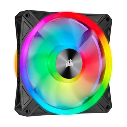 COOLER Corsair iCUE QL140 RGB 140mm PWM Dual Fan Kit with Lighting Node CORE