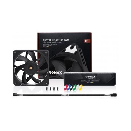COOLER NOCTUA NF-A12X15 PWM Chromax Black Swap - 120mm