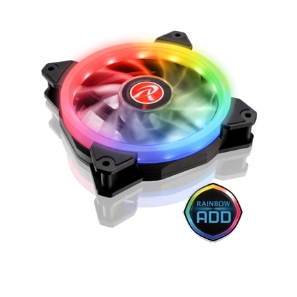 COOLER RAIJINTEK Iris 12 Rainbow A-RGB LED 3db ventilátor kontrollerrel