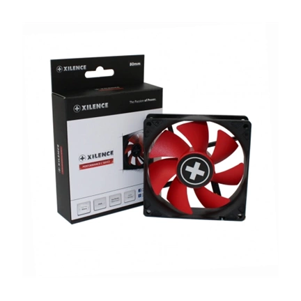 COOLER XILENCE XPF80.R.PWM (8cm), piros