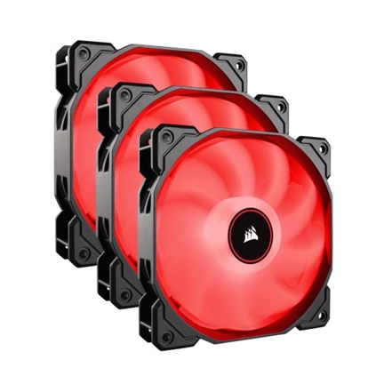 CORSAIR Air Series AF120-LED (2018) 120mm Red Triple Pack