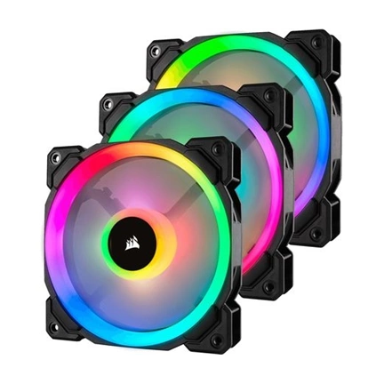 CORSAIR LL120 Dual Light Loop RGB LED PWM 120mm - 3 Fan Pack