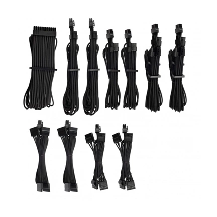 CORSAIR Premium Individually Sleeved PSU Cables Pro Kit Type 4 Gen 4 – Black