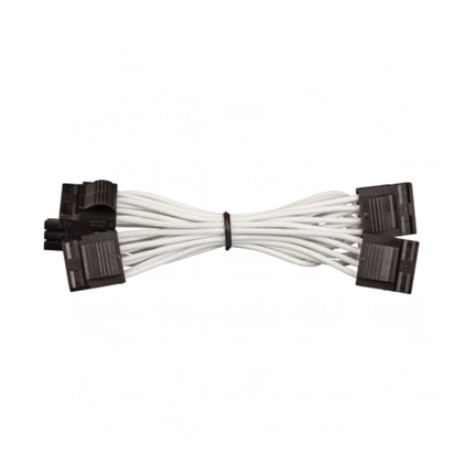 CORSAIR Premium Individually Sleeved Peripheral Cable, Type 4 (Generation 3) - White