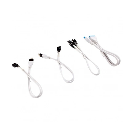 CORSAIR Premium Sleeved Front Panel Extension Kit 30cm — White