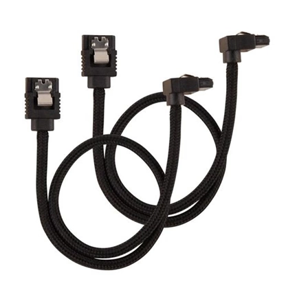 Corsair prémium fonott SATA 30cm 90° csatl. fekete