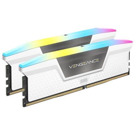 CORSAIR Vengeance RGB DDR5 6000MHz CL36 32GB Kit2 AMD Expo White