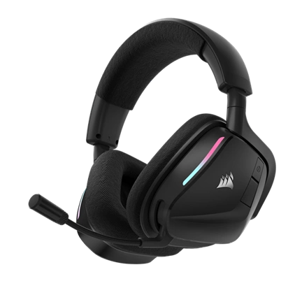 CORSAIR Vezeték Nélküli Headset, VOID v2 Wireless Gaming Headset, Dolby Atmos, carbon