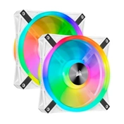 CORSAIR iCUE QL140 140mm RGB White Dual