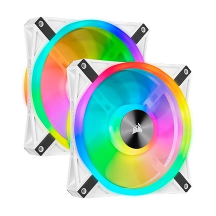 CORSAIR iCUE QL140 140mm RGB White Dual