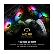 CORSAIR iCue SP120 RGB PRO Performance 120mm Triple Fan Kit with Lighting Node CORE