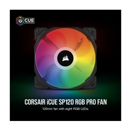 CORSAIR iCue SP120 RGB PRO Performance 120mm Triple Fan Kit with Lighting Node CORE