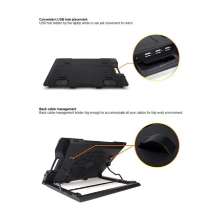 CSOMAGOLÁS SÉRÜLT COOLER Zalman NS2000 notebook hűtő
