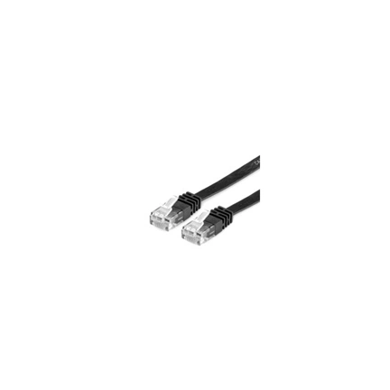 Cable ROLINE VALUE UTP CAT6 lapos kivitel, Fekete 5m