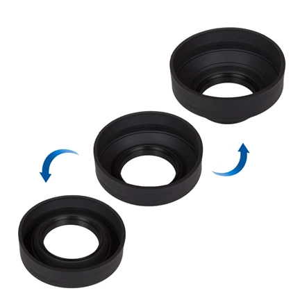 Caruba univerzális gumi napellenző - 3in1 (67mm)