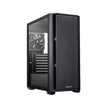 Chieftec Pro Midi Q AS-02B-TG-OP számítógépház - ATX, edzett üveg, 120mm-es PWM ventilátor, fekete