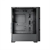 Chieftec Pro Midi Q AS-02B-TG-OP számítógépház - ATX, edzett üveg, 120mm-es PWM ventilátor, fekete