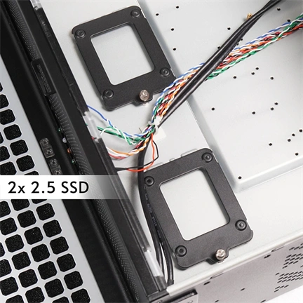 Chieftec UNC-409S-AIO-OP szerverház 360mm-es AIO vízhűtési támogatással, 19" 4U rackbe építhető