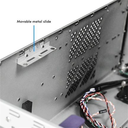 Chieftec UNC-409S-AIO-OP szerverház 360mm-es AIO vízhűtési támogatással, 19" 4U rackbe építhető