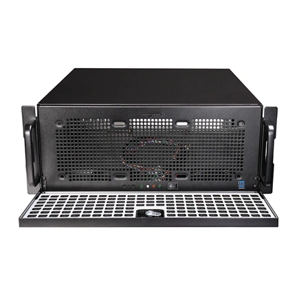 Chieftec UNC-409S-AIO-OP szerverház 360mm-es AIO vízhűtési támogatással, 19" 4U rackbe építhető