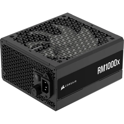 Corsair RM1000x tápegység - 1000W, teljesen moduláris, ATX 3.1, PCIe 5.1 támogatás