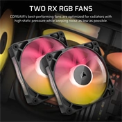 Corsair iCUE LINK Titan 240 RX LCD ARGB komplett vízhűtőrendszer