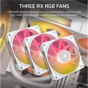 Corsair iCUE LINK Titan 360 RX LCD ARGB komplett vízhűtőrendszer - fehér