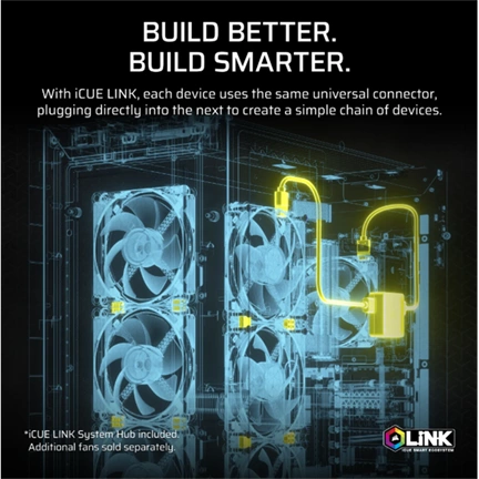 Corsair iCUE LINK Titan 360 RX LCD ARGB komplett vízhűtőrendszer - fehér