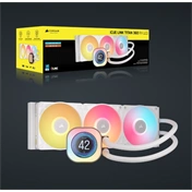 Corsair iCUE LINK Titan 360 RX LCD ARGB komplett vízhűtőrendszer - fehér