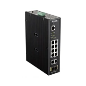 D-Link DIS-200G-12PS 12-Port Gigabit Smart Managed Industrial PoE Switch-240W PoE Budget