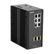 D-link 8 Port L2 Managed Switch with 6 x 10/100/1000BaseT(X) ports (4 PoE) & 2 x