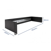 DELOCK 19" DIN sín panel 2U fekete