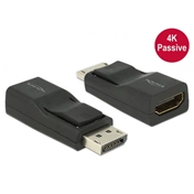 DELOCK Adapter Displayport 1.2-dugós csatlakozó > HDMI-csatlakozóhüvely 4K passzív fekete (65685)