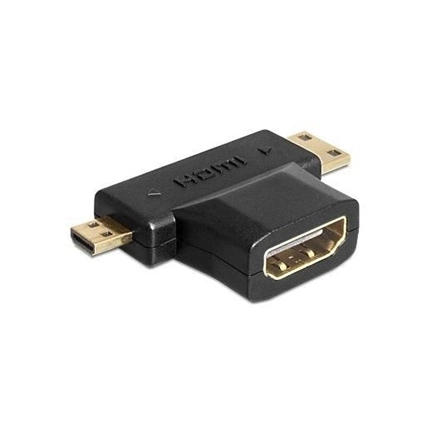 DELOCK Adapter HDMI-A female > HDMI-C + HDMI-D male