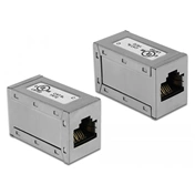 DELOCK Adapter RJ45 jack > RJ45 jack Cat.6A STP