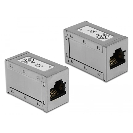 DELOCK Adapter RJ45 jack > RJ45 jack Cat.6A STP