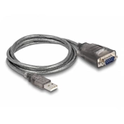 DELOCK Adapter USB 2.0 Type-A / soros RS-232 D-Sub 9 csavarokkal és 3 LED-del 1m
