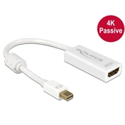 DELOCK Adapter mini Displayport 1.2-dugós csatlakozó > HDMI-csatlakozóhüvely 4K passzív fehér (62614) DELOCK Adapter mini Displayport 1.2-dugós csatlakozó > HDMI-csatlakozóhüvely 4K passzív fehér (62614)
