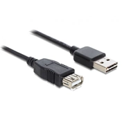 DELOCK Cable EASY-USB 2.0-A male -> USB 2.0-A female extension 2 m