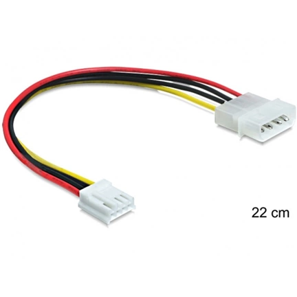 DELOCK Cable Power Molex 4 pin male > 3.5 floppy female