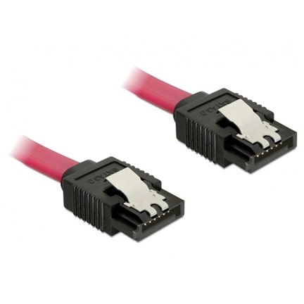 DELOCK Cable SATA 6 Gb/s straight/straight red 10cm (82674)