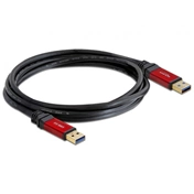 DELOCK Cable USB 3.0-A male / male 2 m Premium (82745)