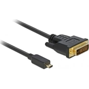 DELOCK HDMI-micro D male to DVI 24+1 male, 2m (83586)