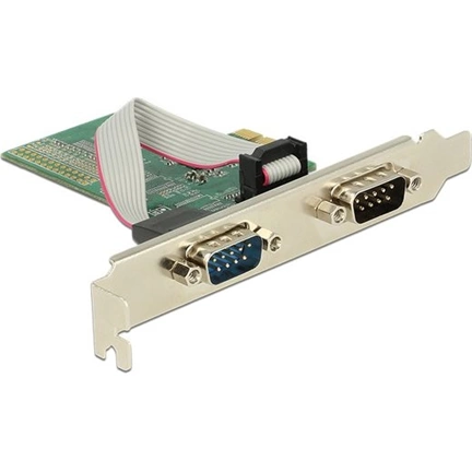 DELOCK PCI-E Express-kártya > 2 x Soros RS-232