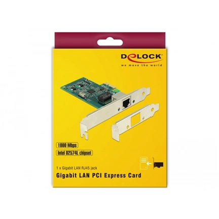 DELOCK PCI Express Card > 1x Gigabit LAN (89943)